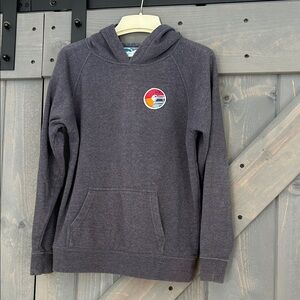 Wear Woody Gray Hoodie with Colorful Patches.